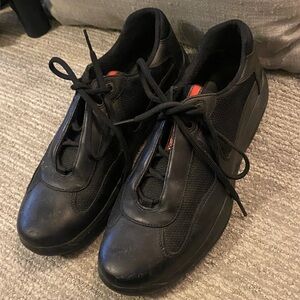 Prada America’s Cup Black Men's Sneakers - good condition UK size 8 US size 9